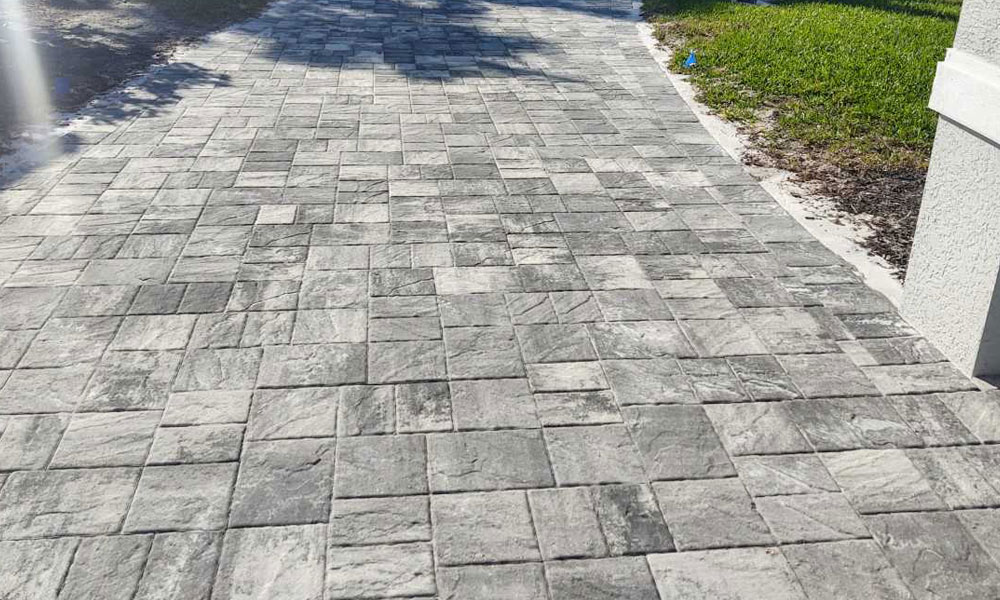 Southwest Florida Accent Paver Installation from Solid Pave