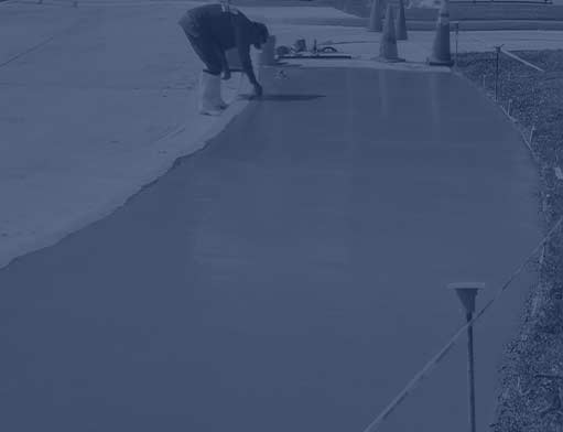 Blue Overlay on Sidewalk | Concrete Flatwork in Southwest Florida - Solid Pave, LLC.